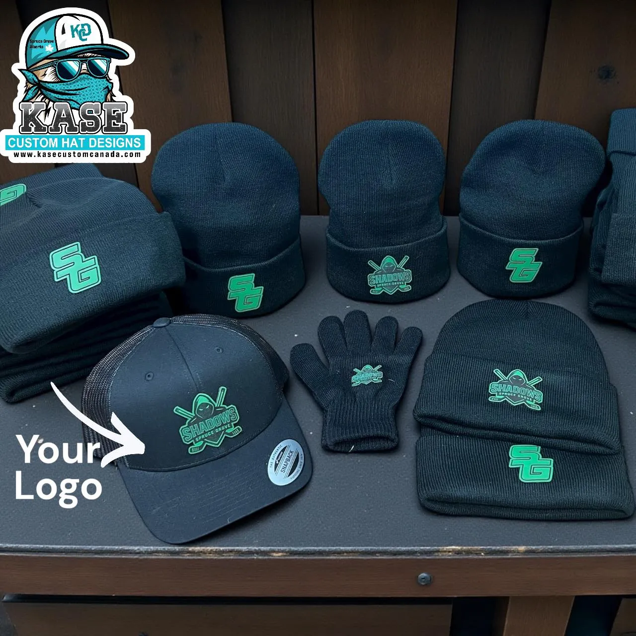 team sport custom logo hats