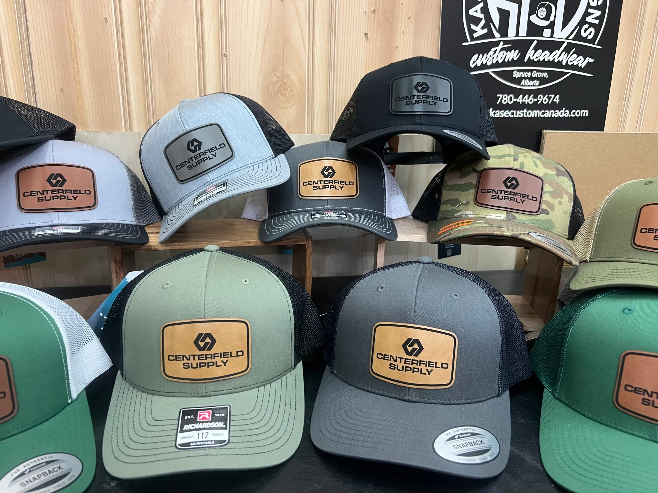 leather patch hats made in Canada