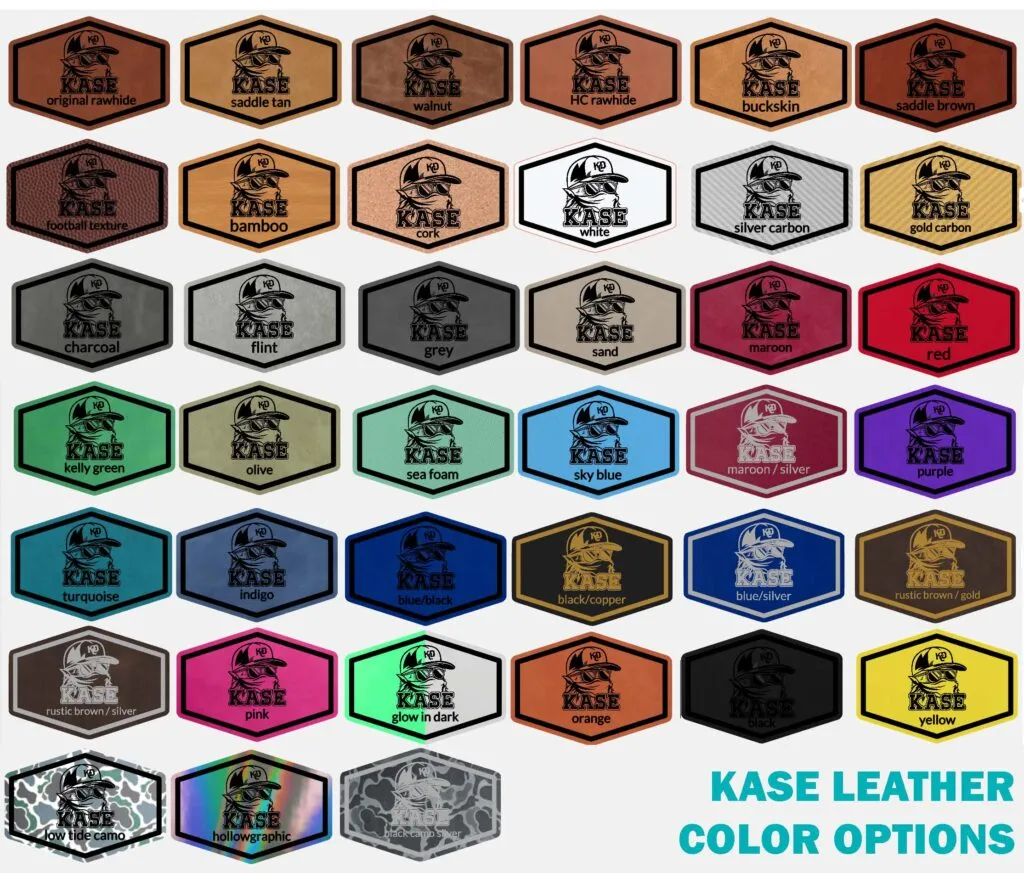 KASE Leather Patch Color Options