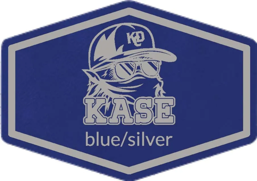 Custom Leather Patch Hats Canada Blue Silver Leather