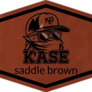 Custom Leather Patch Hats Canada Saddle Brown Leather