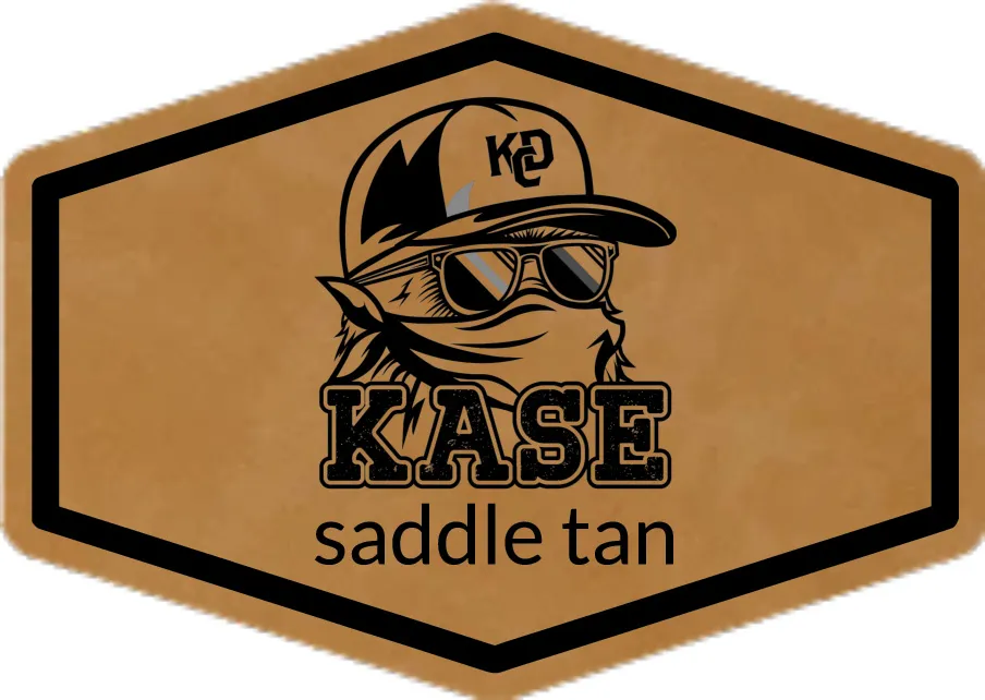 Custom Leather Patch Hats Canada Saddle Tan Leather