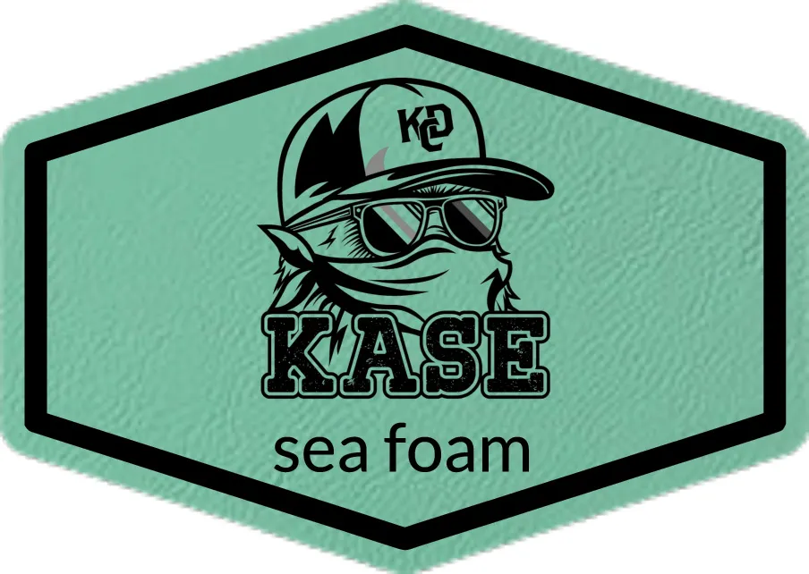 Custom Leather Patch Hats Canada Sea Foam Leather