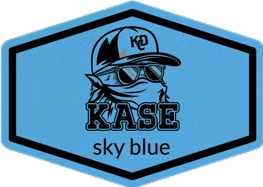 Custom Leather Patch Hats Canada Sky Blue Leather