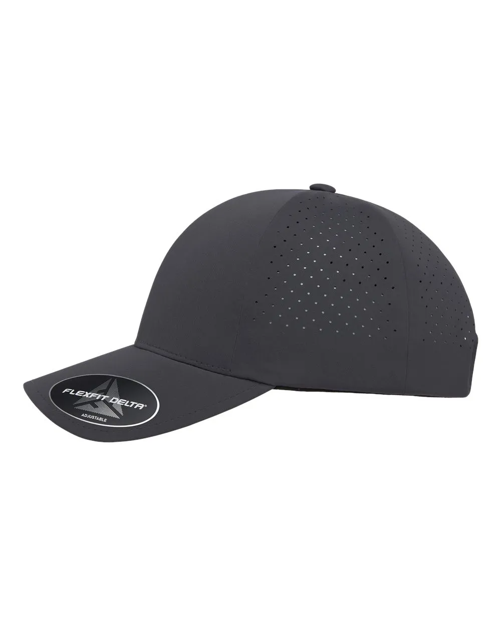 Flexfit Delta 180 Perforated Back Custom Leather Patch Hats Canada